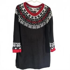 NWT style & co faire isle design Christmas sweater dress  size small fall winter
